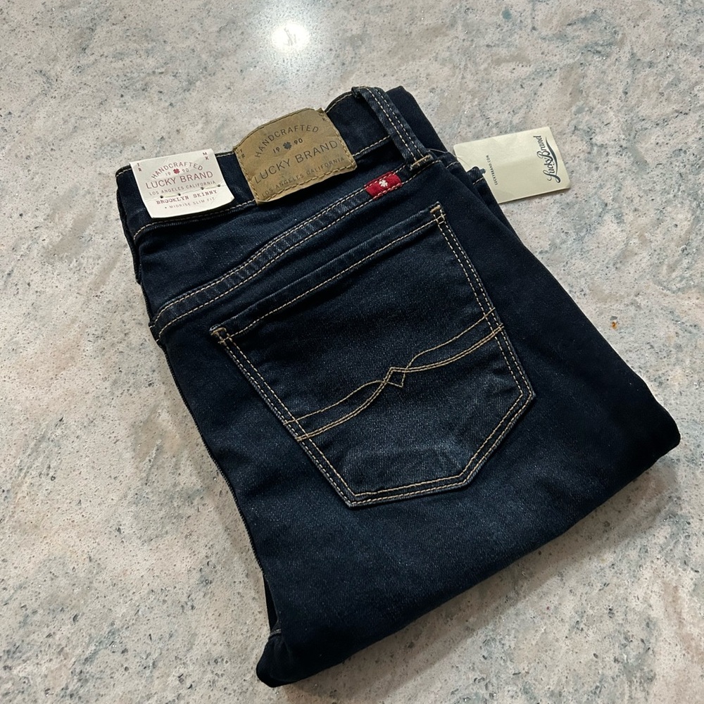 NWT Lucky jeans, dark indigo, size 2